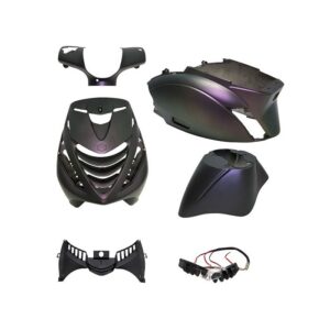 KIT CARENAGE ZIP SP CAMELEON NOIR VIOLET + LAMPE LED