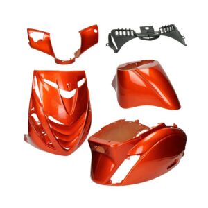 KIT CARENAGE ZIP SP AMBRE ROUGE METALLIQUE