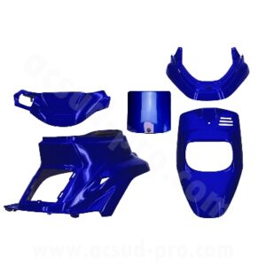 KIT CARROSSERIE ADAPT. MBK 50 BOOSTER 1999-2003 / YAMAHA 50 BWS 1999-2003 BLEU METAL (5 PIECES)