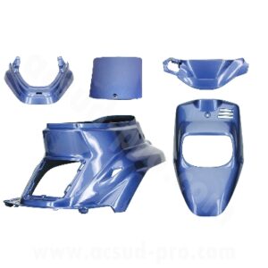 KIT CARROSSERIE ADAPT. MBK 50 BOOSTER 1999-2003 / YAMAHA 50 BWS 1999-2003 BLEU COCKTAIL (5 PIECES)