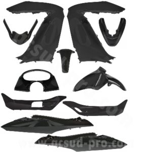 KIT CARROSSERIE ADAPT. HONDA PCX 125CC 2009-2013 NOIR (11 PIECES)