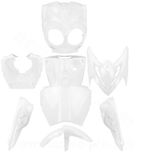 KIT CARROSSERIE ADAPT. MBK STUNT / YAMAHA SLIDER TYPE ORIGINE BLANC 2004-2012 (7 PIECES)