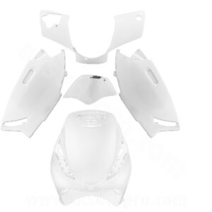 KIT CARROSSERIE ADAPT. PIAGGIO ZIP 50 2T 2000> BLANC AC (5 PIECES)
