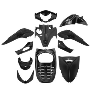 KIT CARROSSERIE ADAPT. HONDA SH 300 I 2007-2010 NOIR BRILLANT (11 PIECES)