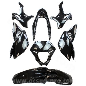 KIT CARROSSERIE ADAPT. BETA 50 RR MOTARD 2012-2020 (7 PIECES) NOIR