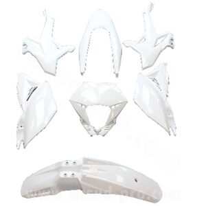 KIT CARROSSERIE ADAPT. BETA 50 RR MOTARD 2012>2020 (7 PIECES) BLANC