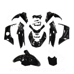 KIT CARROSSERIE ADAPT. HONDA PCX 125CC 2014-2016 NOIR BRILLANT (15 PIECES)