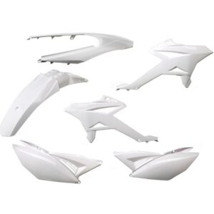 KIT CARROSSERIE ADAPT. BETA 50 RR MOTARD 2012>2020 (6 PIECES) BLANC ECO
