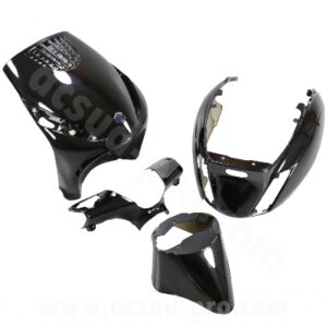 KIT CARROSSERIE ADAPT. PIAGGIO ZIP 50 2000> NOIR (4 PIECES)