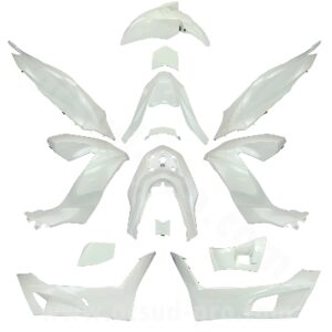 KIT CARROSSERIE ADAPT. HONDA PCX 125CC 2021-2024 (15 PIECES) BLANC PERLE