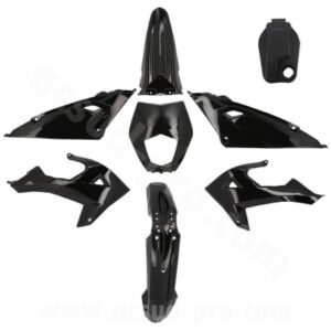KIT CARROSSERIE ADAPT. RIEJU 50 MRT 2022>. MRT ENDURO 2022>. MRT PRO 2022>. MRT SM 2022> (8 PIECES) NOIR