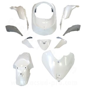 KIT CARROSSERIE ADAPT. HONDA SH125-150CC 2009-2012 BLANC (10 PIECES)