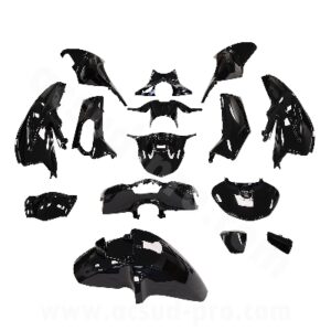KIT CARROSSERIE ADAPT. HONDA SH125-150CC 2020-2024 NOIR BRILLANT (15 PIECES)