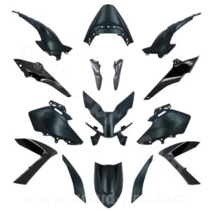 KIT CARROSSERIE ADAPT. YAMAHA TMAX 560CC 2022-2024 DARK PETROL (15 PIECES)