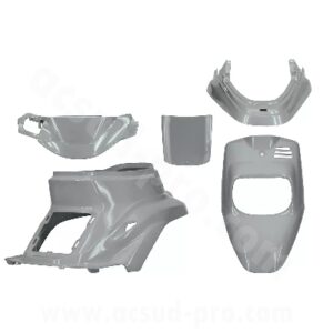 KIT CARROSSERIE ADAPT. MBK 50 BOOSTER 1999-2003 / YAMAHA 50 BWS 1999-2003 GRIS NARDO (5 PIECES)