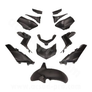 KIT CARROSSERIE ADAPT. YAMAHA XMAX 125-300CC 2023-2026 NOIR MAT (13 PIECES)