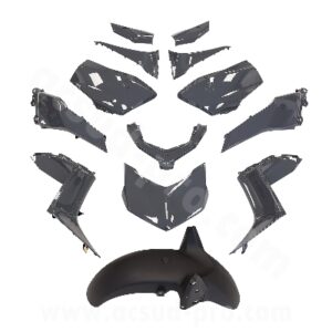 KIT CARROSSERIE ADAPT. YAMAHA XMAX 125-300CC 2023-2026 GRIS NARDO (13 PIECES)