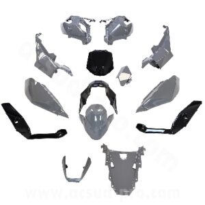 KIT CARROSSERIE ADAPT. HONDA XADV 750CC 2021-2024 GRIS NARDO ( 13 PIECES )