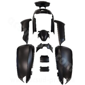 KIT CARROSSERIE ADAPT. TNT MOTOR HALO (11 PIECES) NOIR MAT