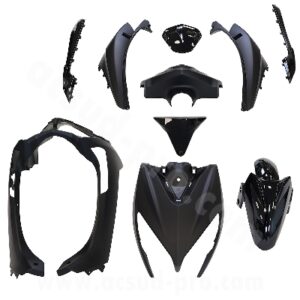KIT CARROSSERIE ADAPT. TNT MOTOR DIXON (10 PIECES) NOIR MAT