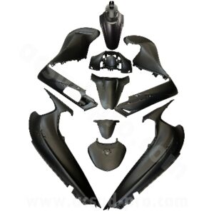 KIT CARROSSERIE ADAPT. HONDA SH 350CC 2021-2024 NOIR MAT (9 PIECES)