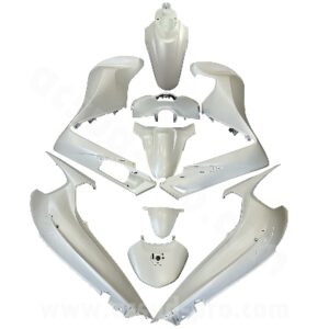 KIT CARROSSERIE ADAPT. HONDA SH 350CC 2021-2024 (9 PIECES) BLANC ( NHB44 )
