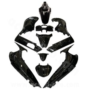 KIT CARROSSERIE ADAPT. HONDA SH 350CC 2021-2024 NOIR BRILLANT (9 PIECES)