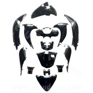 KIT CARROSSERIE ADAPT. HONDA SH125CC MODE 2014-2019 NOIR (14 PIECES) ( NHB25M )