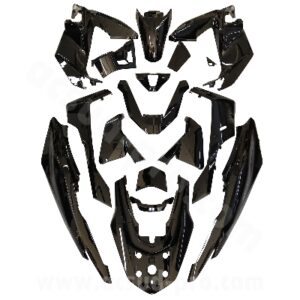 KIT CARROSSERIE ADAPT. HONDA PCX 125CC 2025 (17 PIECES) NOIR
