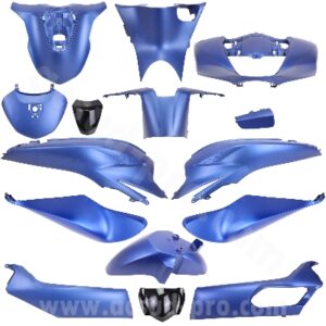KIT CARROSSERIE ADAPT. HONDA SH125-150CC 2020-2024 BLEU MAT (15 PIECES ) ( PB397 )