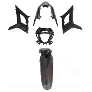 KIT CARROSSERIE ADAPT. BETA 50 RR MOTARD 2021 (5 PIECES) NOIR